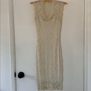 Lace Bodycon dress- ivory